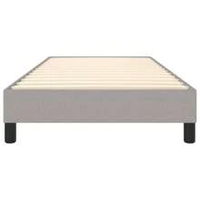 vidaXL Giroletto senza Materasso Grigio Chiaro 90x200 cm Tessuto