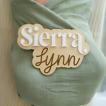 1 Stück Krankenhaus Namensankündigung, Babyparty Geschenk, Krankenhaus Schild, Baby Namensschild, Namensankündigung, Mini Baby Namensschild, Hallo Welt, Kunstaktivitäten für Kinder