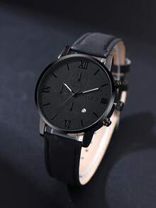 1pc Men's Luxury Quartz Wrist Watch, Fashionable Men's Business Watch