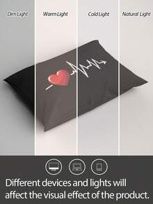 1个100%涤纶数码印花枕套（不含枕芯） - 黑色 - 查看 6