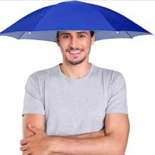 1pc,Umbrella Hat With Elastic Headband, Lightweight Hat Umbrella,Outdoor Rain Or Shine Dual-Use Umbrella, Fishing Umbrella, Elastic Band Hat Umbrella, Potable Umbrella For Outdoor