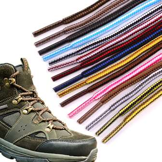 1pair New Fashionable Durable Shoelaces, 120cm (47.24in) Stripe Pattern For Sneakers, Boots, Sports Shoes, Casual Shoes, Universal Size