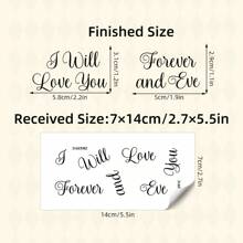 BRUP 1/2pcs Removable Art Lettering"I Do/Me Too " Wedding Shoe Decals Waterproof For Groom And Bride Wedding Shoe Decoration, Mirror Decor, Wedding Decor,Home Decoration