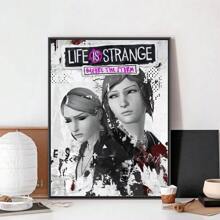 1 pieza Arte de Pared Pósters Sin Marco Vida es Extraña La Tormenta Póster del Juego Sin Marco Club de Kraft Papel Póster Vintage Arte de Pared Pintura Decoración de Dormitorio Estudio Pegatinas