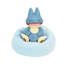 Takara Tomy Figura Poke original en miniatura - Pika, Slowpoke, Rowlet - Figura de PVC como regalo para fans del anime y los juegos, decoración de coche