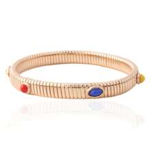 Bohemian Metal Spring Chain Copper Bracelet For Women, Fashion Jewelry Gift For Vacation