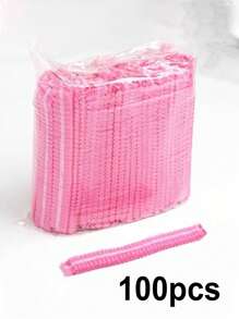 100pcs/50pcs Thick Disposable Hats, Kitchen Oil Fume And Hair Proof Food Caps, Shower Caps, Beauty Salon Specific Breathable Headgear, Disposable Hats, Work Caps, Kitchen Chef Catering Hats, Dust-Proof Headgear, Food Mesh Caps, Non-Woven Sanitary Headgear, Suitable For Dust-Free Workshops, Laboratories, Beauty Salons, Food Processing, Electronics Industry, Cleaning Work, Industrial Operations, Nail Art And Other Places