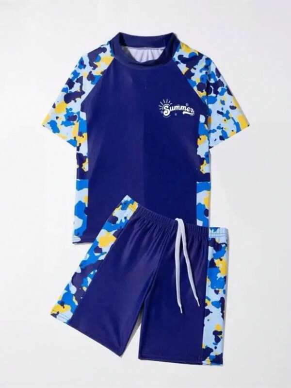 CONJUNTO DE SHORT Y PLAYERA PARA NIÑO Y NIÑA 3 diseños en franjas que puede ser al azar