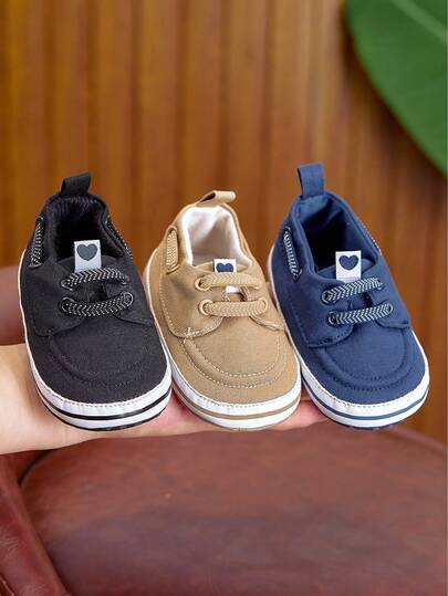 أحذية قماشية ذات أسفل ناعم للرضع من عمر 0-1 سنة، أحذية أطفال رياضية سهلة الارتداء، مناسبة للأولاد والبنات، مناسبة للربيع/الخريف