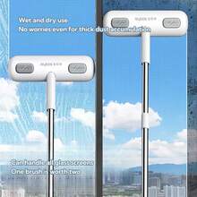 Joybos® 1 件/2 件多用途窗纱清洁刷，宽：20 厘米/7.87 英寸，长：82 厘米-32.28 英寸，多用途长柄窗纱清洁刷、多功能清洁刷、窗纱清洁刷、宠物毛发去除剂、网状纱窗清洁刷、清洁工具，适用于蚊帐和家庭清洁。