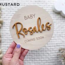 1 Stück Baby kommt bald Ankündigung, Wir sind schwanger Baby Ankündigung Schild, Umstandsmodeankündigung, Baby kommt bald Schild, Soziale Medien Schwangerschaft