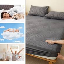 Double - Waterproof Mattress Cover Protector Decoration - Grey - View 7