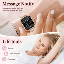 LIGE LIGE's New Smart Watch Sedentary Reminder, Breathing Training, Step Counting, Exercise Distance, Calorie Consumption, Smart Alarm Clock, Female Physiological Reminder, Multiple Exercise Modes, Fashionable, Elegant And Luxury Women's Smart Watch