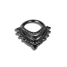 1 pieza Anillo de septum vintage y fresco de acero inoxidable 316L, joya de piercing para aro de nariz, arete de oreja y cartílago