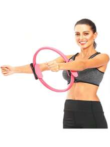 Aro de Pilates, círculo de yoga, ejercicio de fitness. Círculo mágico para belleza de piernas, con asa de luna creciente, para reducir la cintura, círculo multiusos para ejercitar las piernas