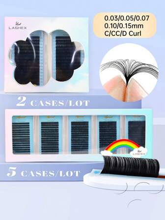 80/32 排 C/CC/D 卷曲睫毛礼盒 2 托盘/5 托盘卷自然哑光黑色睫毛多件装韩国 Pbt 纤维天鹅绒单独延伸羊绒貂皮睫毛托盘睫毛延长 0.03 0.05 0.07 0.10 C/CC/D 卷曲