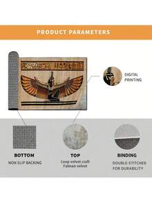 Area Rugs Pet And Kid-Friendly Carpet Non-Slip Mat Suitable For Living Room Bedroom Dining Room And Hall Camel - Camel - View 2