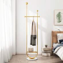 Perchero de pie, perchero de abrigos para dormitorio, diseño minimalista, perchero para pasillo, estantería de almacenamiento para el hogar
