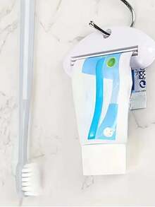 Easy Squeeze Toothpaste Dispenser Clips Multifunctional Waste Reducing Bathroom Accessory For Toothpaste And Facial Cleansers Easy To Squeeze Toothpaste Dispenser Plastic Very Suitable For Home And Travel Reducing Waste Manual Toothpaste Tube Squeezer Portable Self Standing Plastic Dispenser Clip For Bathroom No Power Required Oval Design With Hanging Hole Home Bathroom Decor Summer - Multicolor - View 5