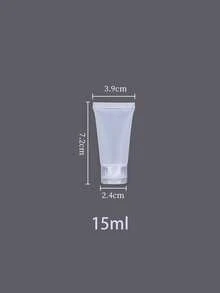 15/20/25/30/50/100毫升空可灌装塑料挤压式化妆品软管小瓶，带翻盖，适用于化妆品旅行样品包装、收纳、洗漱用品，可用于洁面乳、身体乳等。价格实惠，可用于房间装饰、梳妆台、旅行、卧室、化妆配件、圣诞礼物、化妆品、化妆工具等。 - 無色 - 查看 10