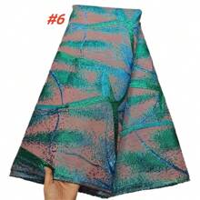 African Jacquard Lace Fabrics 2025 French Brocade Lace Fabrics For Evening Women Party Dress Sewing