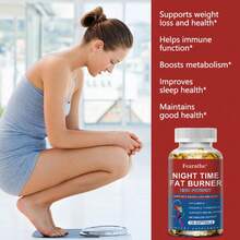 Night Burner, High Potency Formula - White Kidney Bean, Caffeine, L-Theanine HCl - 120 Softgels