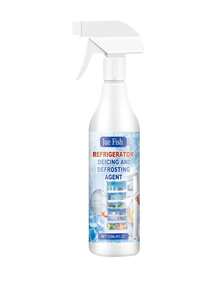 jakehoe 1 pieza Spray descongelante para refrigerador, 1 pieza Limpiador desodorizante para refrigerador. El descongelamiento del refrigerador se puede combinar con la desodorización del refrigerador para obtener mejores resultados, una solución de dos en uno. Spray de limpieza multiusos para refrigeradores, congeladores y máquinas de hielo domésticos, disuelve fácilmente la escarcha persistente sin raspar, ahorrando tiempo y esfuerzo. La fórmula activa puede penetrar y derretir rápidamente la escarcha, mejorando la eficiencia del descongelamiento.