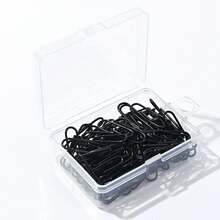 彩色回形针，50 个回形针，彩色金属回形针，回形针夹，带盒文件回形针，适用于办公室学校文具文件分类存储（28 毫米），返校，学校用品