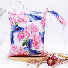 1 Pc Waterproof Baby Storge Bag Wet Dry Bag For Swimsuits Snap Handle Handbag Beach Wet Bag - Multicolor - View 7