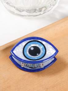 1 件可爱恶魔眼发夹 - 小尺寸，时尚图案，非常适合女士时尚配饰、优雅发夹、发爪、爪夹、发夹