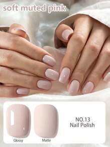 XEIJAYI XEIJAYI 1Pc Nude Pink Gel Nail Polish Gel Color Gel Nail Polish Long-Lasting Nail Gel Soak Led/UV Gel Nail Polish Nail Art Nail Salon Home Gift For Women For Spring