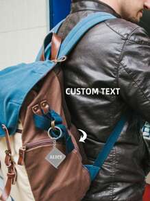 Spersonalizowany tekst, spersonalizowany, zwijany brelok ze stali nierdzewnej, kompaktowy i trwały, codzienny przyrząd pomiarowy