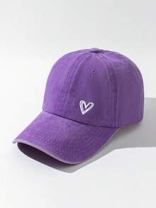 1pc Heart Print Adjustable Baseball Cap, Outdoor Sun Protection Casual Hat For Spring Autumn Travel Beach, For Young Men, Y2K Style,Summer,Holiday - Baseball Cap - View 15