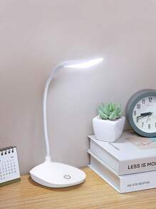 Foldable USB Desk Lamp, Dimmable Touch Control Eye-Care Computer Table Lamp, Bedroom Reading Nightstand Lamp, White Light