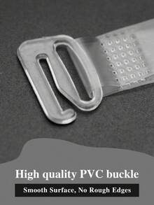 10 Pairs Strap Transparent Invisible Bra Strap Shoulder Straps Anti-Slip Sexy Strapless Bra Accessory - Clear - View 4