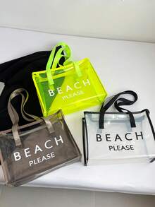 Large Capacity Waterproof Tote Bag For Student Beach Vacation - Multicolor - View 8