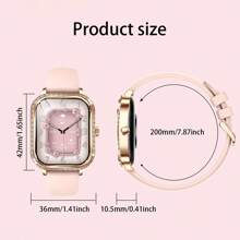 LIGE LIGE's New Smart Watch Sedentary Reminder, Breathing Training, Step Counting, Exercise Distance, Calorie Consumption, Smart Alarm Clock, Female Physiological Reminder, Multiple Exercise Modes, Fashionable, Elegant And Luxury Women's Smart Watch