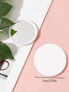 2 件装带镜子的折叠发梳，适合普通发质 - 便携式迷你按摩梳，带软塑料刷毛 - 可爱卡通设计气垫发刷，气垫梳，适合日常携带，便携，适合随时使用，旅行，化妆补妆，礼物