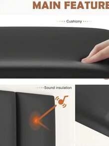 1 pieza Protector de pared decorativo acolchado de 20x40cm, panel de pared acolchado suave para cama, pegatina de pared 3D autoadhesiva