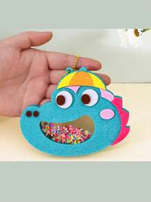 1pc Children Non-Woven Cloth Handmade Rattle, Felt Hanging Decoration, Preschool Handcraft Creative Educational DIY Kit, Kids Gift, Handmade DIY Materials, Educational Toys