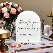 Panneau de table de mariage, Merci d'être venu, Panneau acrylique avec support, Faveur de mariage minimaliste, Douche nuptiale, Réception de mariage, Fournitures de faveurs pour événements et fêtes