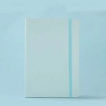 A5 Strap Notebook, PU Hard Leather, Simple Design, Thick Skin Feeling, Ballpoint Pen Set, Business Book, Conference Book, Office Notebook, Student Diary, Student Supplies, Back To School, School Supplies, Taking Notes, Learning Writing, Work Book, Office Book