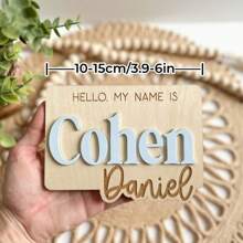 1 Stück Krankenhaus Namensankündigung, Babyparty Geschenk, Krankenhaus Schild, Baby Namensschild, Namensankündigung, Mini Baby Namensschild, Hallo Welt, Kunstaktivitäten für Kinder