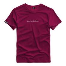 Printed Shirt 100% Cotton Casual T-Shirt - 3506 - Maroon - View 1