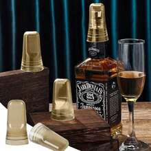 4个/套透明瓶盖，通用葡萄酒瓶嘴盖，塑料防尘瓶盖，厨房工具 - 彩色 - 查看 4