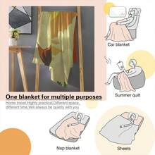 Man In Kimono Gazing At The Moon, Peaceful Scene, Home Use, Travel, Camping, Personalized Blanket A Perfect Gift For Family And Friends_00001_