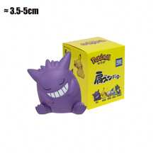 Takara Tomy Figura Poke original en miniatura - Pika, Slowpoke, Rowlet - Figura de PVC como regalo para fans del anime y los juegos, decoración de coche