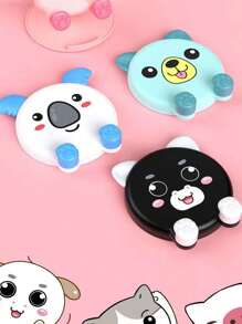 1pc Cute Cartoon Mobile Phone Holder, Rotatable Portable Foldable Desktop Slouchy Bracket For Tablet, Live Streaming Stand