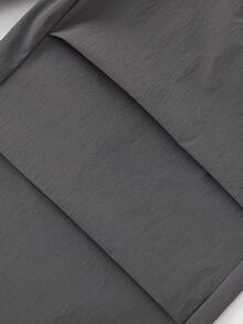 Balabala Girls' Loose Cargo Pants, Summer Trousers - Medium Gray - View 7