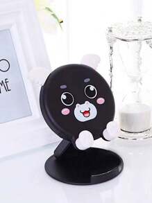 1pc Cute Cartoon Mobile Phone Holder, Rotatable Portable Foldable Desktop Slouchy Bracket For Tablet, Live Streaming Stand